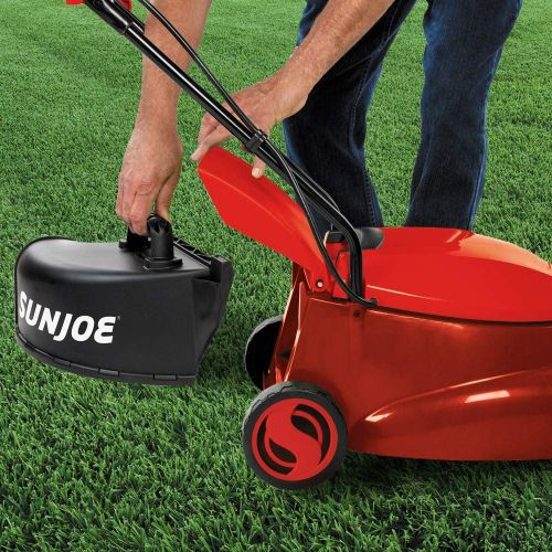  Sun Joe MJ401E-PRO-RED 14 inch 13 Amp Electric Lawn Mower w/Side Discharge Chute, Red