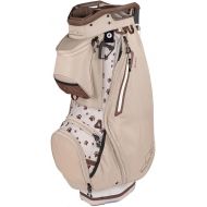 Sun Mountain Women's 2023 Sync 14-Way Divided Golf Cart Bag (Pearl-Taupe-Paws)