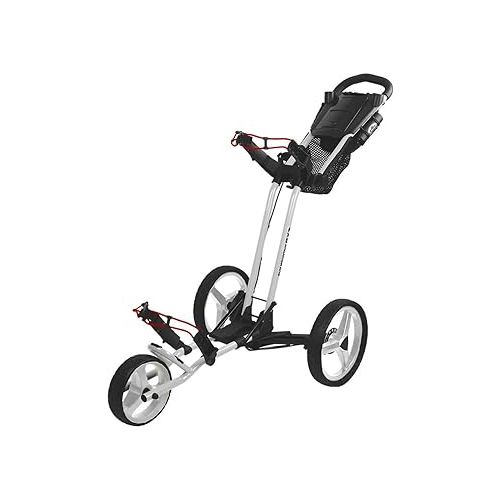  Sun Mountain Pathfinder Px3 3-Wheel Golf Push Cart Grey/Red