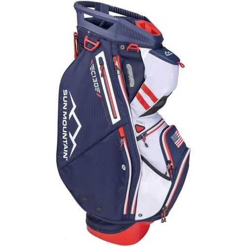  Sun Mountain 2024 C-130 Golf Cart Bag Red/White/Blue