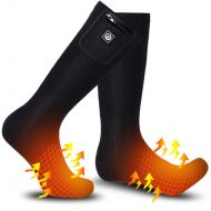 Sun Will Heated Socks for Men Women,7.4V 2200mah Electric Rechargeable Battery Warm Winter Socks,Cold Weather Thermal Heating Socks Foot Warmers for Hunting Skiing Camping