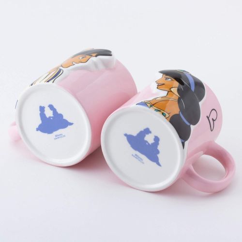 디즈니 Sun art Disney Princess Jasmine & Aladdin Kiss Pair Mug Cups (Japan Import)