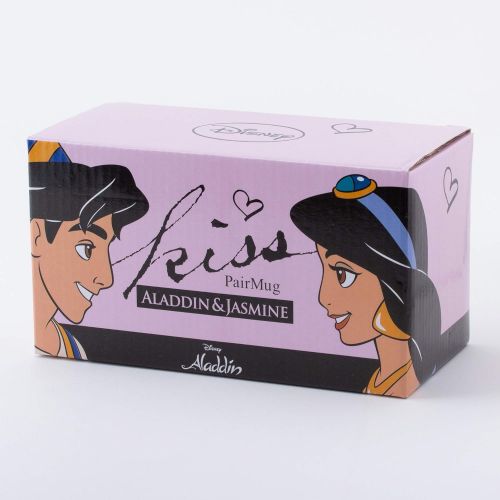 디즈니 Sun art Disney Princess Jasmine & Aladdin Kiss Pair Mug Cups (Japan Import)