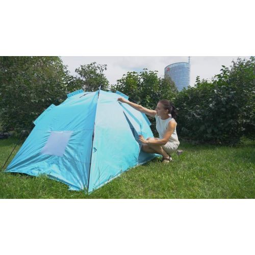  Sun-shelter Portable Beach Tent 2 3 Person Instant Camping Tent UV Protection Beach Shade Outdoor Activities