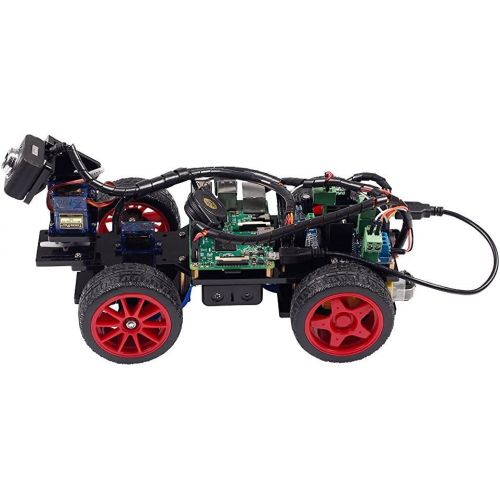  SunFounder Smart Video Car Kit for Raspberry Pi with Android App Compatible with RPi 3 Model B+ B 2B (Pi Not Included)