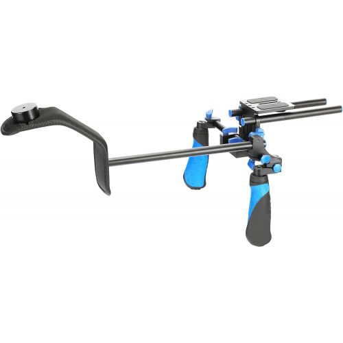  SunSmart Pro DSLR Rig Shoulder Support StabilizerSteady Shoulder Rig with 14 thread for DSLR Cameras and DV Camcorders