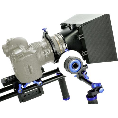  SunSmart Pro DSLR Rig video camera Shoulder Mount Kit including DSLR Rig shoulder support, Follow Focus and Matte Box for All DSLR Video Cameras and DV Camcorders