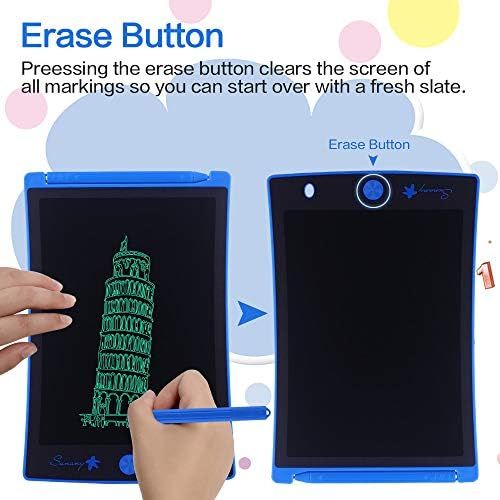  [아마존베스트]LCD Writing Tablet, Electronic Drawing Board and Doodle Board Gifts for Kids at Home and School (Blue)