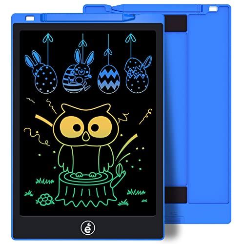  [아마존베스트]Sunany Kids Drawing Writing Boards LCD Writing Tablet, 10 Inch Electronic Colorful Screen Doodle Scribbler Board Writing Pad for Kids and Toddlers at Home, School and Kindergarten (Blue)