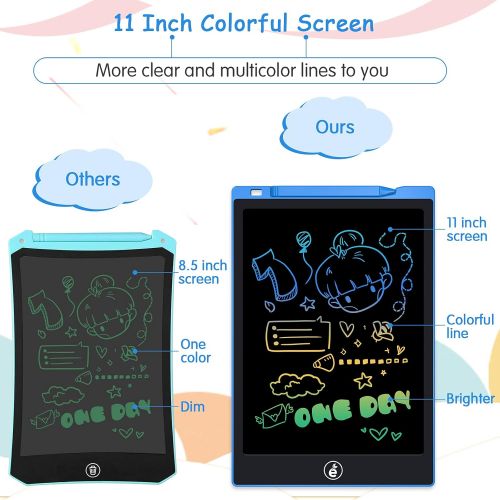  [아마존베스트]Sunany Kids Drawing Writing Boards LCD Writing Tablet, 10 Inch Electronic Colorful Screen Doodle Scribbler Board Writing Pad for Kids and Toddlers at Home, School and Kindergarten (Blue)