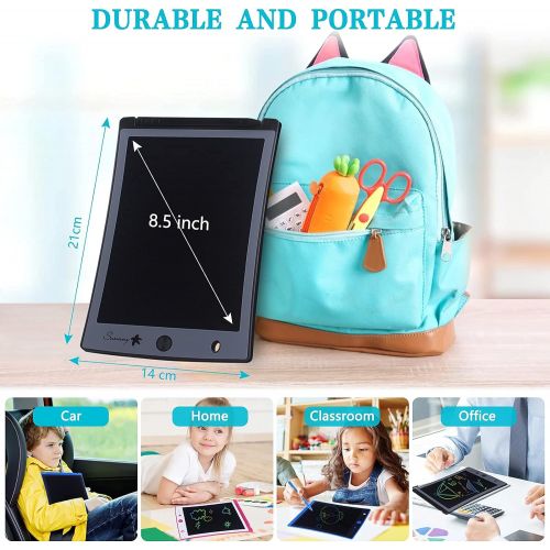  [아마존베스트]Sunany LCD Writing Tablet 8.5-Inch Toddler Doodle Board Drawing Pad, Electronic Drawing Tablet with Lock Function, Educational and Learning Toys for Kids at Home and School (Black)