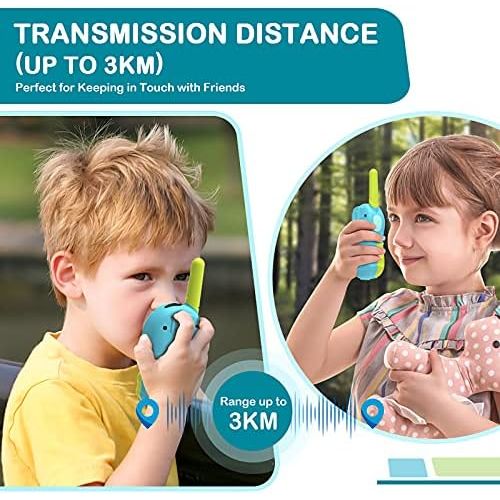  [아마존베스트]Sunany Walkie Talkies for Kids,Toys for 3-12 Year Old Boys Girls,2 Pack Kids Walkie Talkies Long Range 3 KMs with 22 Channels 2 Way Radio,Birthday Gifts for Children to Outside Adventure(