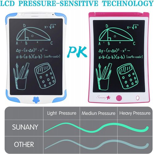  [아마존베스트]Sunany LCD Writing Board 8.5 Inch Drawing Board for Children, Erasable Electronic Digital Drawing Pad Writing Tablet, Gift for Children Adults Home School Office (Pink)