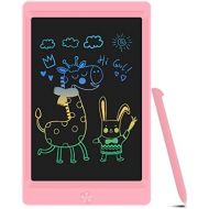 [아마존베스트]Sunany LCD Writing Tablet, 8.5 Inch Colourful LCD Writing Board, Paperless Gifts for Children and Adults, Childrens Writing Board with Anti-Clearance Function (Pink)