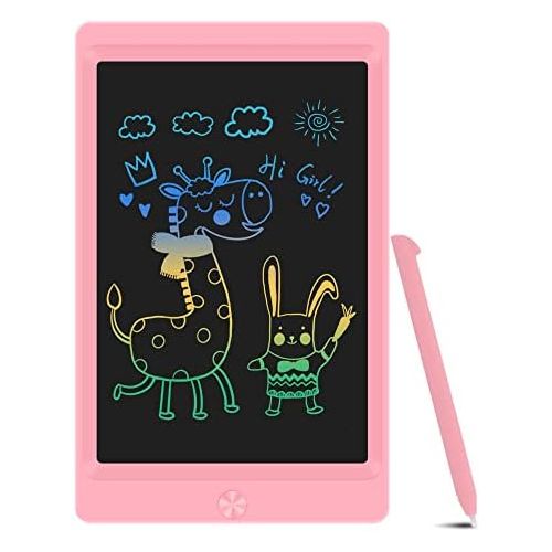  [아마존베스트]Sunany LCD Writing Tablet, 8.5 Inch Colourful LCD Writing Board, Paperless Gifts for Children and Adults, Childrens Writing Board with Anti-Clearance Function (Pink)