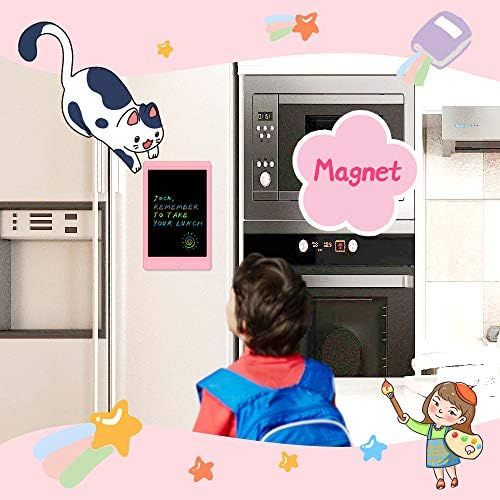  [아마존베스트]Sunany LCD Writing Tablet, 8.5 Inch Colourful LCD Writing Board, Paperless Gifts for Children and Adults, Childrens Writing Board with Anti-Clearance Function (Pink)