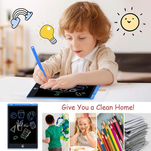  [아마존베스트]Sunany LCD Writing Board, 11 Inch Colourful Screen Drawing Board, Children, Digital Drawing Tablet for Children, Toy, Repeated Writing and Drawing (Blue)
