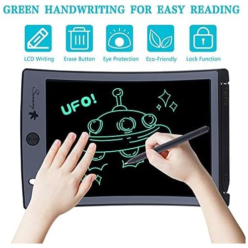  [아마존베스트]Sunany LCD Writing Board 8.5 Inch Drawing Board for Children, Erasable Electronic Digital Drawing Pad Writing Tablet, Gift for Children Adults Home School Office (Black)