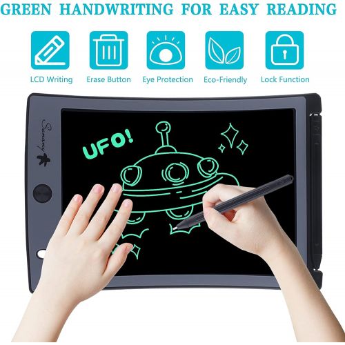  [아마존베스트]Sunany LCD Writing Board 8.5 Inch Drawing Board for Children, Erasable Electronic Digital Drawing Pad Writing Tablet, Gift for Children Adults Home School Office (Black)