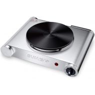 [아마존 핫딜] [아마존핫딜]Sunavo SUNAVO Hot Plate for Cooking Portable Electric Single Burner 1500W 5 Power Levels Cast-Iron