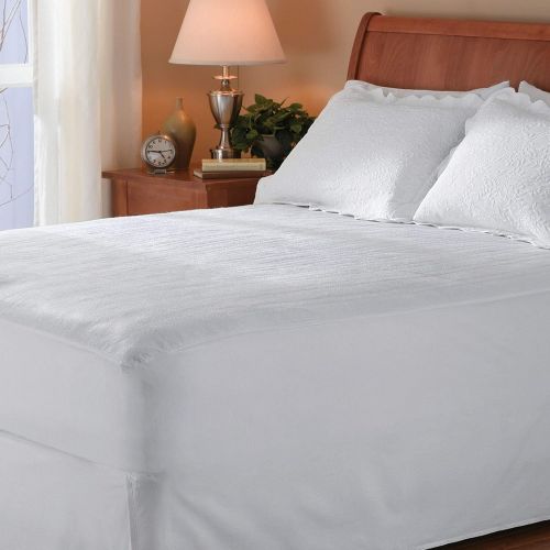  [아마존 핫딜] [아마존핫딜]Sunbeam Heated Mattress Pad | Polyester, 10 Heat Settings , White , Queen - MSU1GQS-N000-11A00