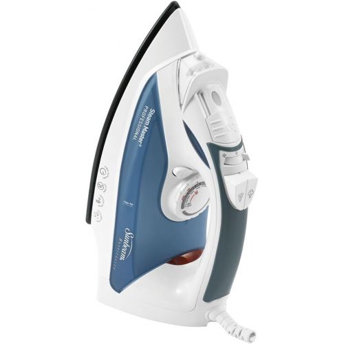  [아마존베스트]Sunbeam GreenSense SteamMaster Full Size Professional Iron with ClearView, White and Blue