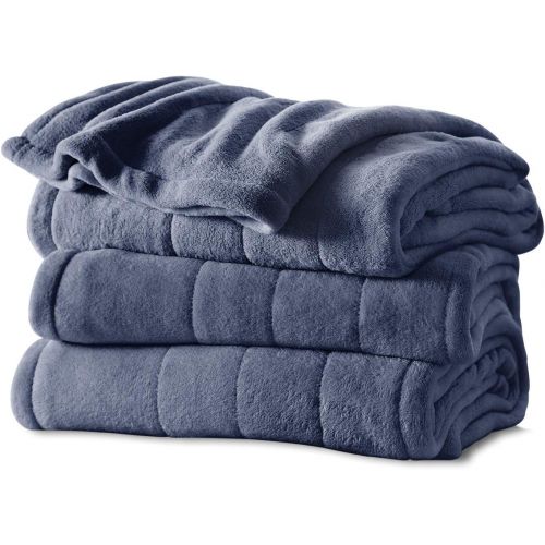  Sunbeam Microplush Heated Blanket, Queen, Walnut, BSM9BQS-R470-16A00