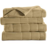 Sunbeam Quilted Fleece Heated Blanket, King, Seashell, BSF9GKS-R757-13A00