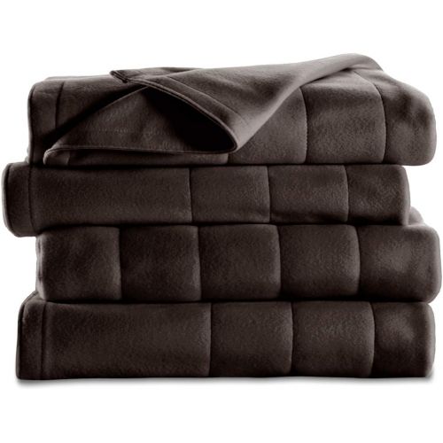  Sunbeam Quilted Fleece Heated Blanket, King, Seashell, BSF9GKS-R757-13A00