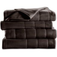 Sunbeam Quilted Fleece Heated Blanket, Queen, Walnut, BSF9GQS-R470-13A00