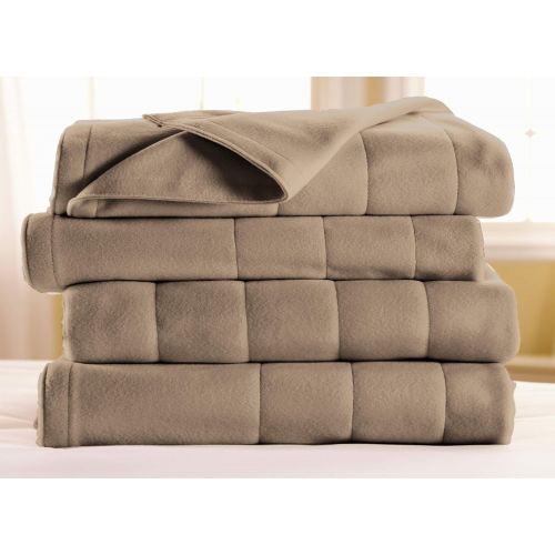  Sunbeam Royal Dreams Full Heated Blanket, Mushroom