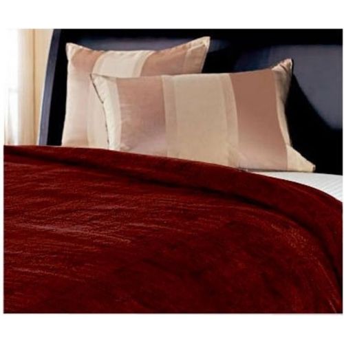  Sunbeam Ultra Soft Imperial Plush Heated Blanket ● RED ● TWIN