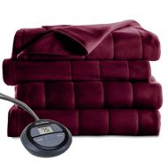 Sunbeam Heated Blanket | Microplush, 10 Heat Settings, Mushroom, Full