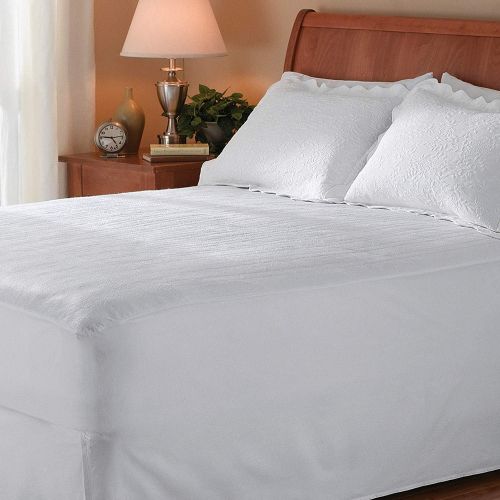  Sunbeam Heated Mattress Pad | Quilted Polyester, 10 Heat Settings, Queen