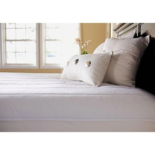  Sunbeam Heated Mattress Pad | Quilted Polyester, 10 Heat Settings, Queen