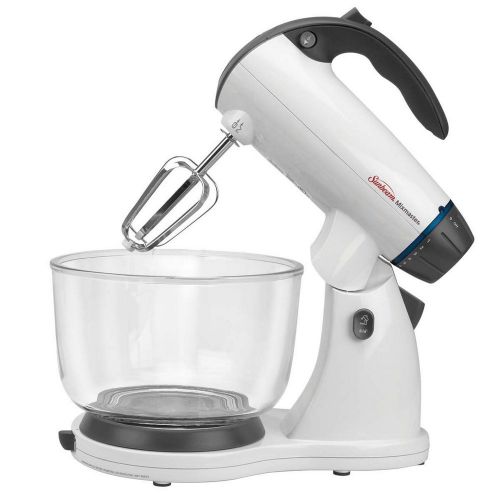  Sunbeam FPSBSMGLW White 12 Variable Speed 350 Watt Stand Mixer With Glass Bowl