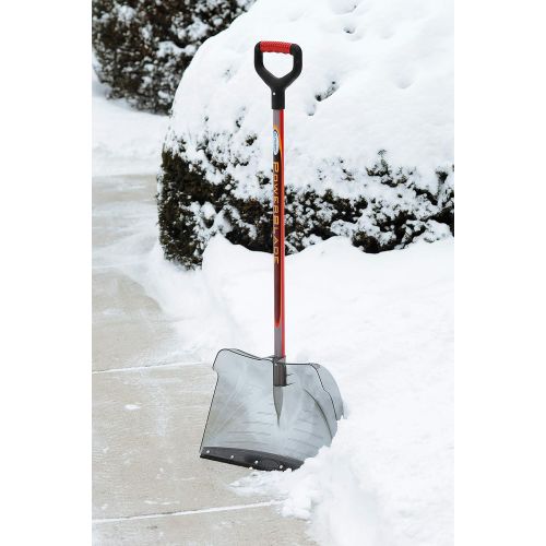  Suncast SCP3500 20-Inch Snow ShovelPusher Combo Powerblade with Shatter Resistant Polycarbonate Blade with D-Grip Handle And Wear Strip
