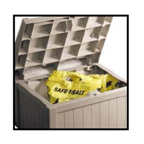  Suncast SSW1000 Winter Storage Box For Ice MeltSandSalt Snow De-Icers