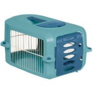 Suncast Portable Dog Crate with Handle for Small and Medium Dogs - Bowl Included - Stylish and Durable Portable Pet Carrier - Dogs up to 20 lbs. - Light Blue