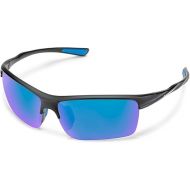 Suncloud Sable Polarized Sunglasses, Matte Black/Polarized Blue Mirror, one Size