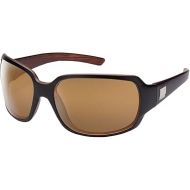 Suncloud Cookie Polarized Sunglasses (Matte Black Backpaint,Sienna Mirror)
