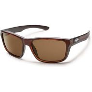 Suncloud Mayor Polarized Sunglass with Polycarbonate Lens, Burnished Brown Frame/Brown