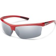 Suncloud Roadmap Sunglasses, Red Frame/Silver Mirror Polycarbonate Lens, One Size