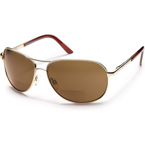  Suncloud Aviator +2.00 Polarized Reader Sunglasses