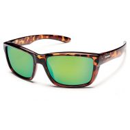 Suncloud Polarized Sunglasses Mayor in Tortoise with Green Mirror Lens