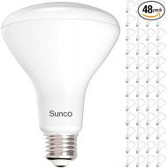 Sunco 48 Pack BR30 LED Bulbs, Indoor Flood Lights CRI93 11W Equivalent 65W 5000K Daylight 850 Lumens, E26 Base, 25000 Lifetime Hours Interior Home Residential Dimmable Recessed Can Light Bulbs - UL