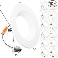 Sunco Lighting 12 Pack Retrofit LED Recessed Lighting 6 Inch, 3000K Warm White, Dimmable Can Lights, Baffle Trim, 13W=75W, 1050 LM, Damp Rated - ETL