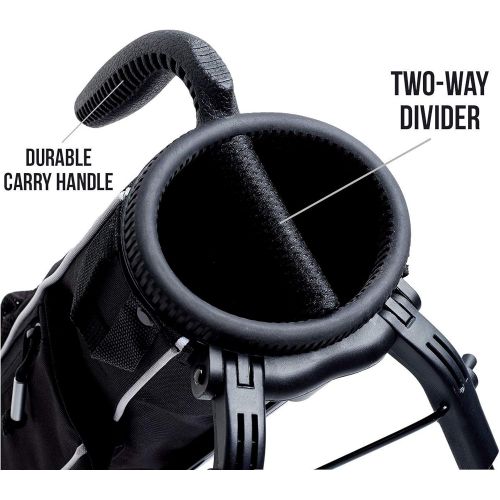  [아마존베스트]Par3 Golf Sunday Golf - Lightweight Sunday Golf Bag with Strap and Stand  Easy to Carry and Durable Pitch n Putt Golf Bag  Golf Stand Bag for The Driving Range, Par 3 and Executive Courses