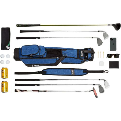  Sunday Golf Loma Bag - Lightweight Sunday Golf Bag with Strap and Stand ? Easy to Carry Pitch n Putt Golf Bag ? Golf Stand Bag for The Driving Range, Par 3 and Executive Courses, 3