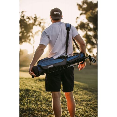  Sunday Golf Loma Bag - Lightweight Sunday Golf Bag with Strap and Stand ? Easy to Carry Pitch n Putt Golf Bag ? Golf Stand Bag for The Driving Range, Par 3 and Executive Courses, 3